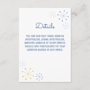 Palm Springs Mideeuw Moderne Vintage Informatiekaartje