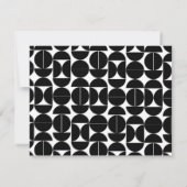 Palm Springs Modern Response Kaart (roze/oranje) (Achterkant)