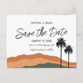 Palm Springs Moderne Enregistrer la date Carte pos (Devant)