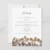 PALM SPRINGS Palm Trees Details Kaart (Voorkant)