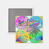 Palm Springs Quadro Seasons Magnet (Recto/Verso)