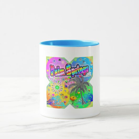 Palm Springs Quadro Seasons Mug (Centre)