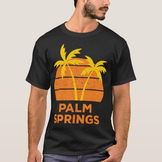 Palm Springs Retro T-shirt (Voorkant)