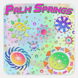 Palm Springs Sept soleils et Sticker à énergie