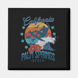 Palm Springs Strand Californië Surfen Vintage Vaka Magneet