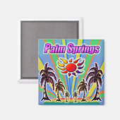Palm Springs Summer Love Magnet Magneet (Voorkant / Achterkant)