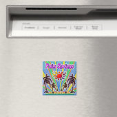 Palm Springs Summer Love Magnet Magneet (Insitu (Vaatwasser))