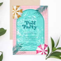 Palm Springs Summer Poolparty Roze Verjaardag