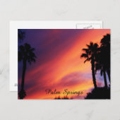 Palm Springs Sunset Briefkaart (Voorkant / Achterkant)