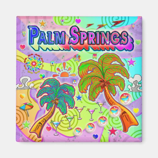 Palm Springs Vacking Target Magnet Magneet (Voorkant)
