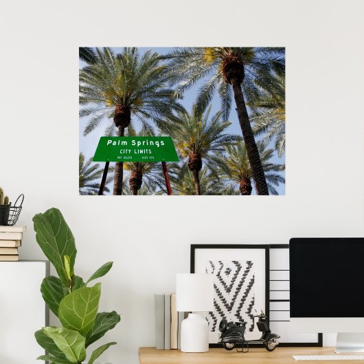 Palm Springs verwelkomt uw Poster (Thuiskantoor)