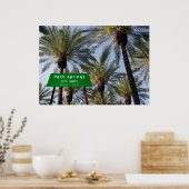 Palm Springs verwelkomt uw Poster (Keuken)