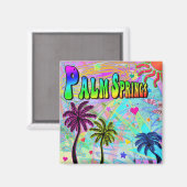 Palm Springs Vivid Romance Magnet Magneet (Voorkant / Achterkant)