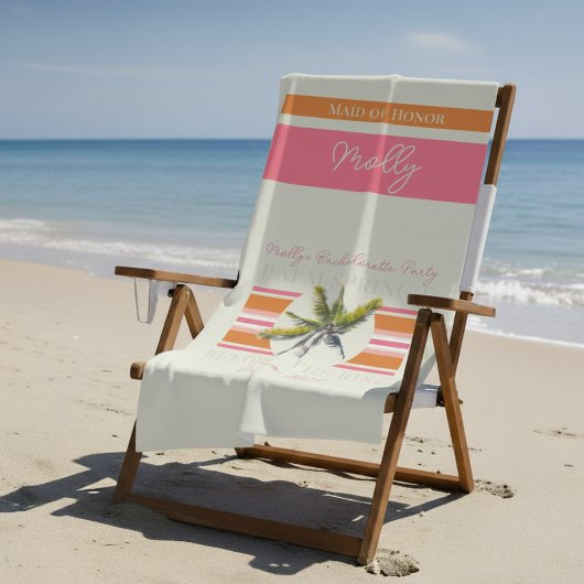 Palm Springs voor de Ring - Retro Bachelorette Strandlaken