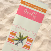 Palm Springs voor de Ring - Retro Bachelorette Strandlaken