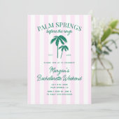 Palm Springs voor de ringen Bachelorette Kaart (Staand voorkant)