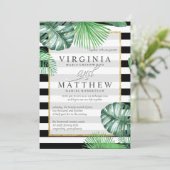 Palm Springs Wedding Invitation Kaart (Staand voorkant)