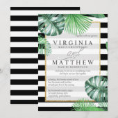 Palm Springs Wedding Invitation Kaart (Voorkant / Achterkant)