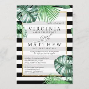 Palm Springs Wedding Invitation Kaart