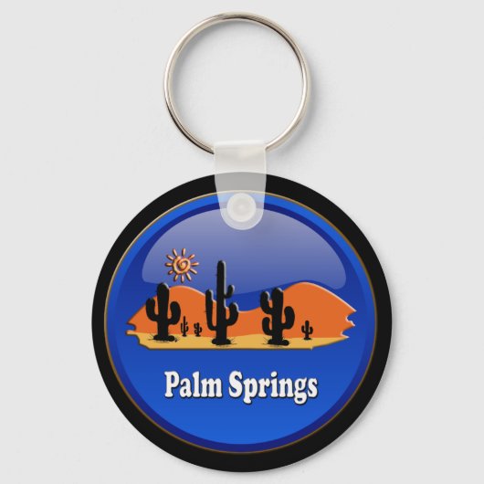 Palm Springs-woestijn Sleutelhanger (Voorkant)