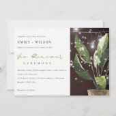 PALM STARRY NIGHT MASON JAR VOW RENOWAL INVITATION (Devant)