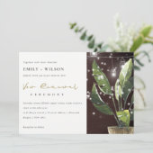 PALM STARRY NIGHT MASON JAR VOW RENOWAL INVITATION (Debout devant)