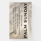 Palm Sunday Scripture with Soft Palm Shadows Spandoek (Verticaal)