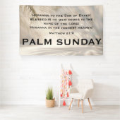 Palm Sunday Scripture with Soft Palm Shadows Spandoek (Insitu)