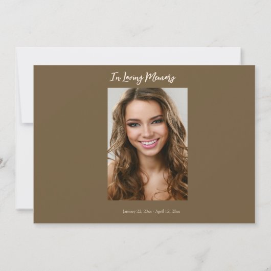 Palm Sunset Fotoviering van het Leven Bedankkaart (Achterkant)