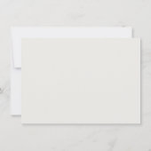 Palm Tree and Beach Wedding Rehearsal Kaart (Achterkant)