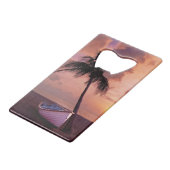 Palm Tree and Boat Beach Sunset (Devant Angle)