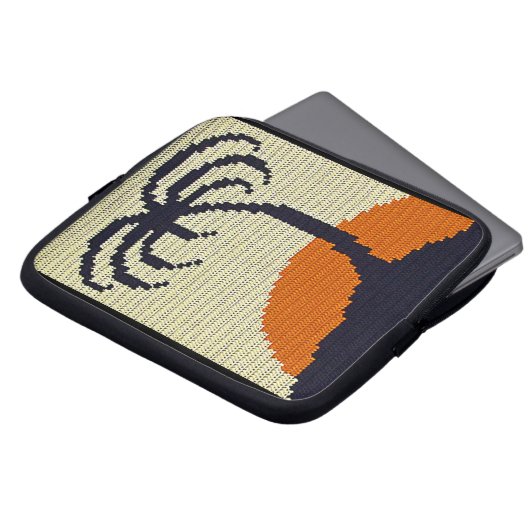 Palm Tree Artisan Haakprint Elektronica Tas (Voorkant top)