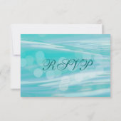 Palm Tree Beach Destination Mariage Carte RSVP (Dos)