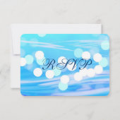 Palm Tree Beach Destination Mariage Carte RSVP (Dos)