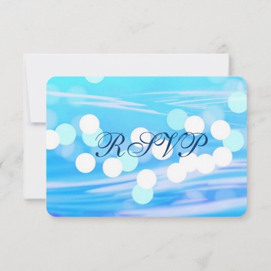 Palm Tree Beach Destination Mariage Carte RSVP (Dos)