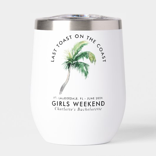 Palm Tree Beach Girls Week-end Bachelorette person (Avant)