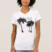 Palm Tree Beach Lover Tropisch T-shirt (Voorkant)