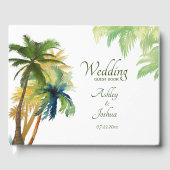 Palm Tree Beach Mariage Livre d'invité (Recto)