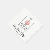 Palm Tree Beach Summer Custom Trade Show Servet (Hoek)