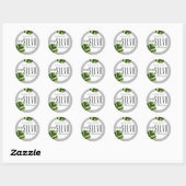 Palm Tree Beach Tropical Mariage Favoriser Sticker (Feuille)