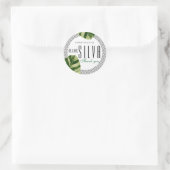 Palm Tree Beach Tropical Mariage Favoriser Sticker (Sac)