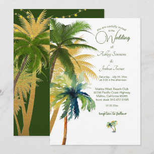 Palm Tree Beach Weddenschap Kaart