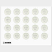 Palm Tree Beach Weddenschap Ronde Sticker (Vel)