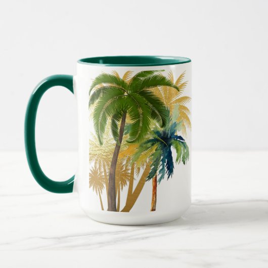 Palm Tree Beach Wedding Favor Mok (Links)