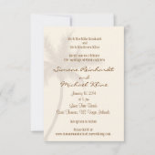 Palm Tree Beach Wedding Invitation (Devant)