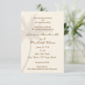 Palm Tree Beach Wedding Invitation (Debout devant)