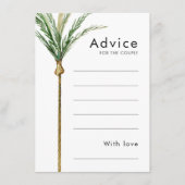 Palm Tree bestemming bruiloft advies Kaart (Voorkant)