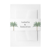 Palm Tree bestemming bruiloft Uitnodigingen Wikkel (Voorkant Voorbeeld)