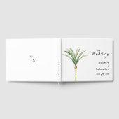 Palm Tree Bestemming Huwelijk Gastenboek (Volledig)