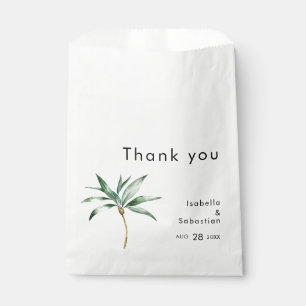 Palm Tree Bestemming Moderne bruiloft Bedankzakje
